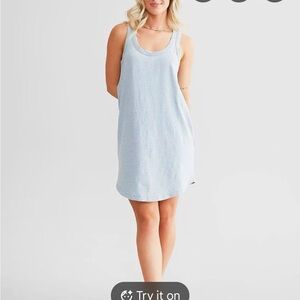 Buckle White Crow Sky Blue Washed Tank Dress Size S